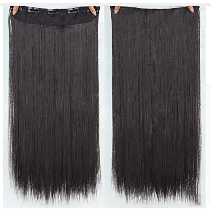 DILLARDS Kadoo Synthetic 22 Inch Long And Straight Heat Resistant Hair Extension Black - Image 2